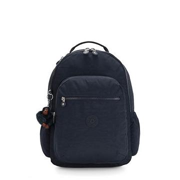 Kipling Seoul Large 15" Backpack Laptoptassen Donkerblauw | BE 1654IL